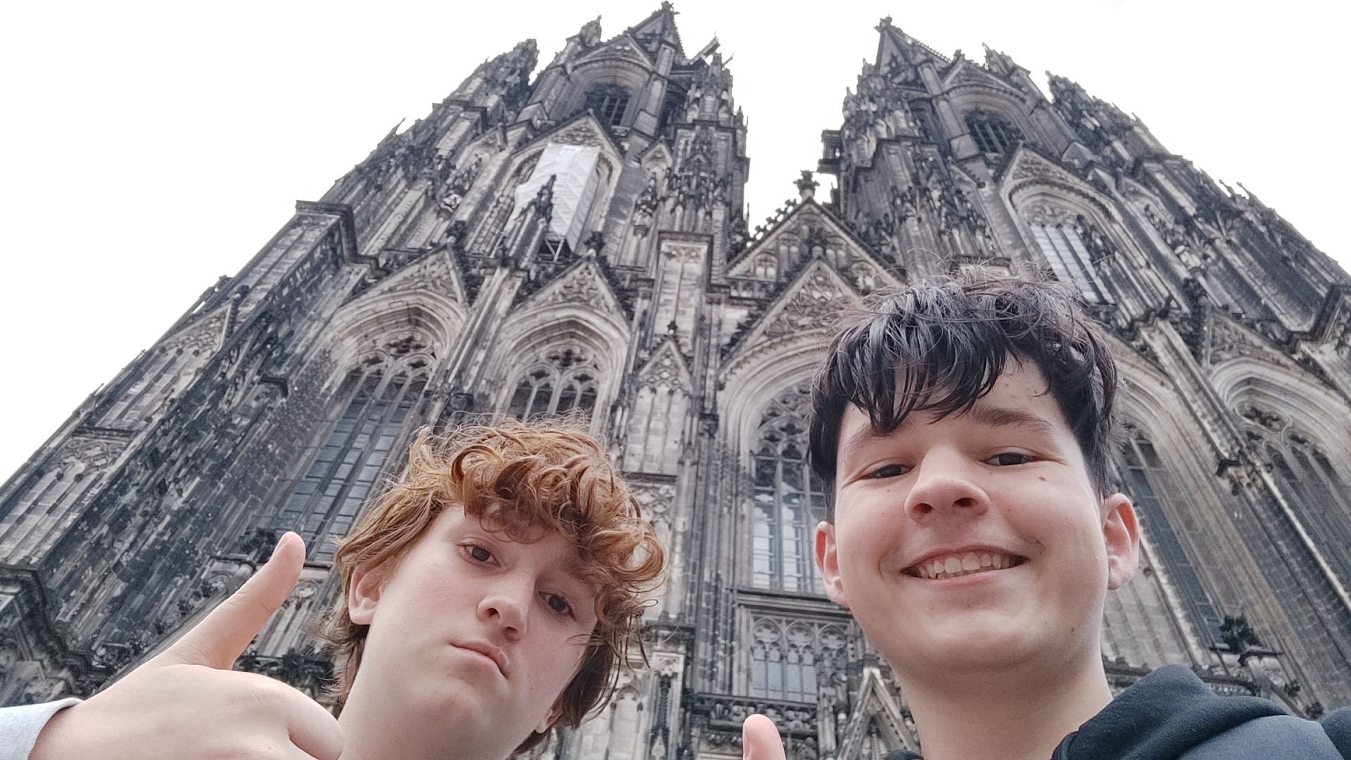 Infront of the Cologne Cathedral with a Friend